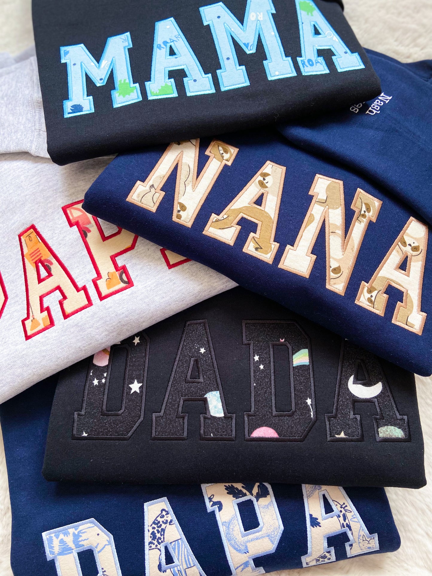 Custom Keepsake Appliqué Embroidered Sweater