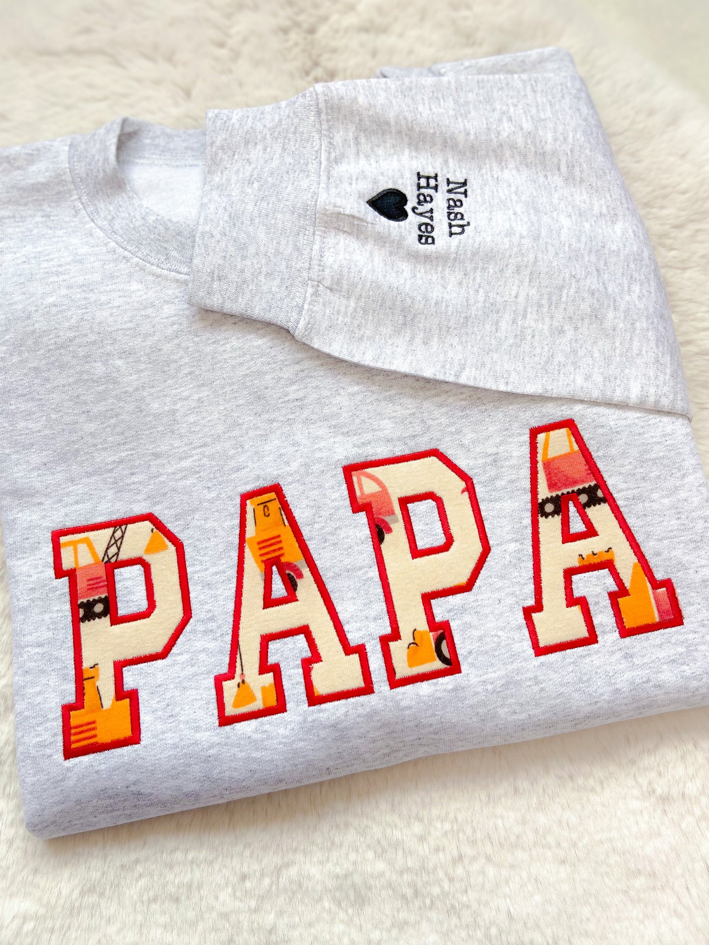 Custom Keepsake Appliqué Embroidered Sweater