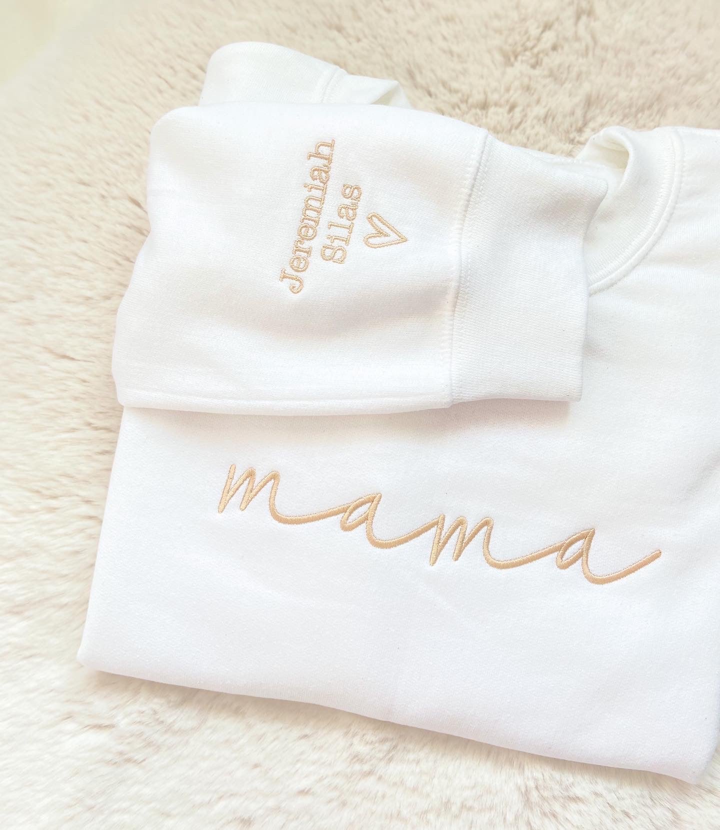 Cursive Embroidered Crewneck