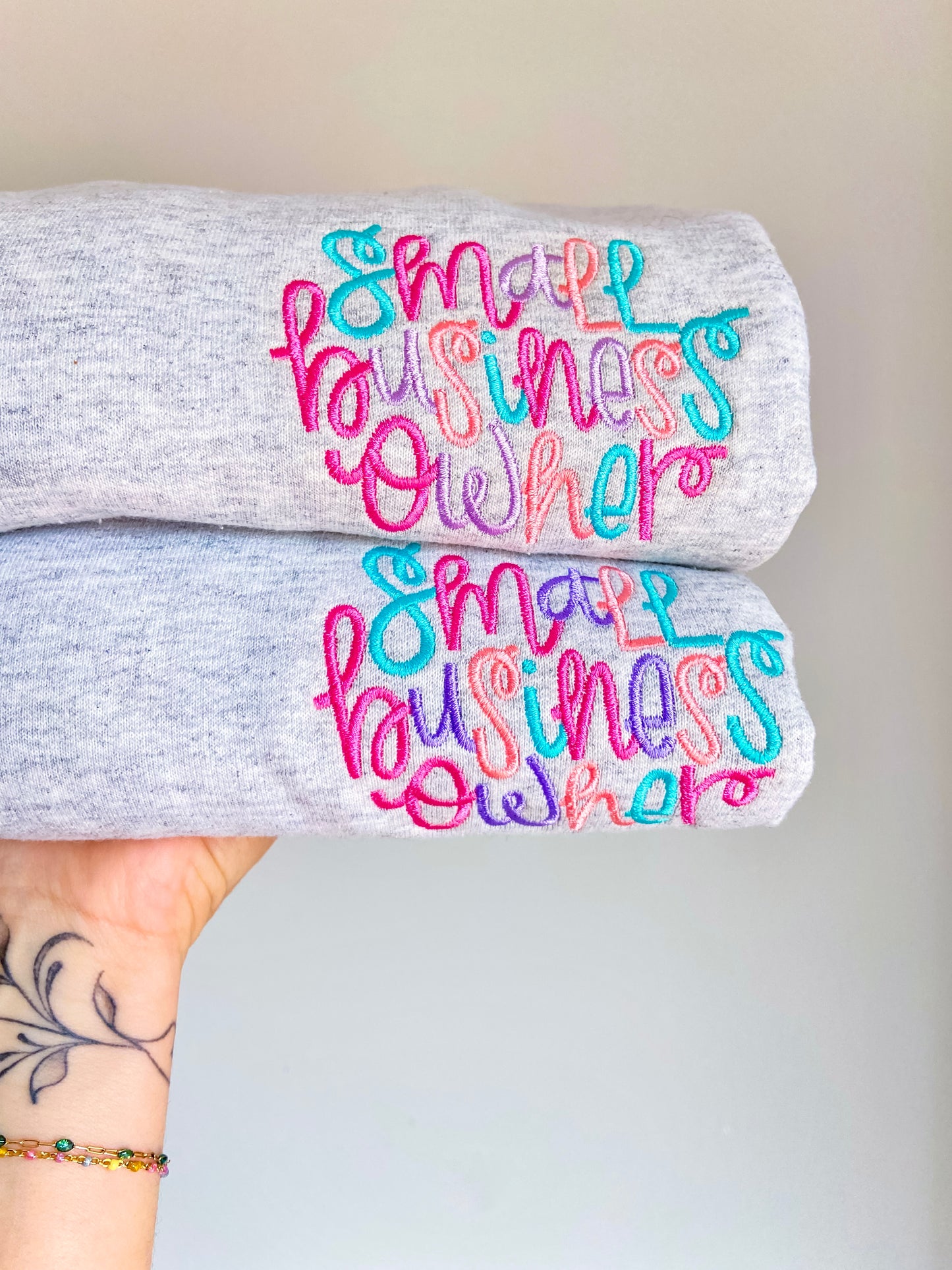 Small Business Owner Embroidered Sweater