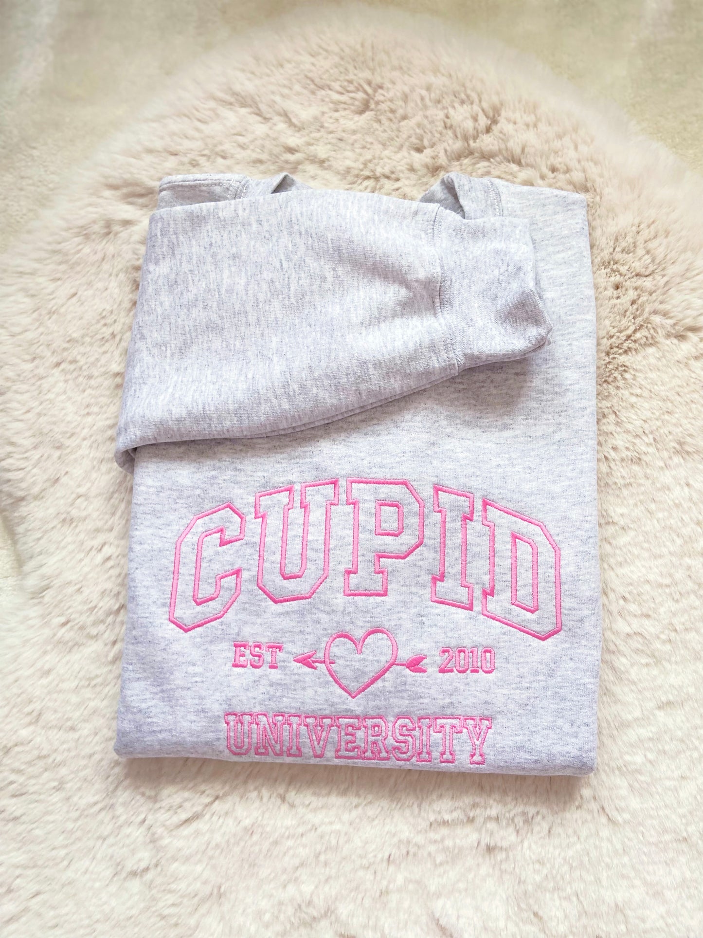 Cupid Custom Year Embroidered Sweatshirt