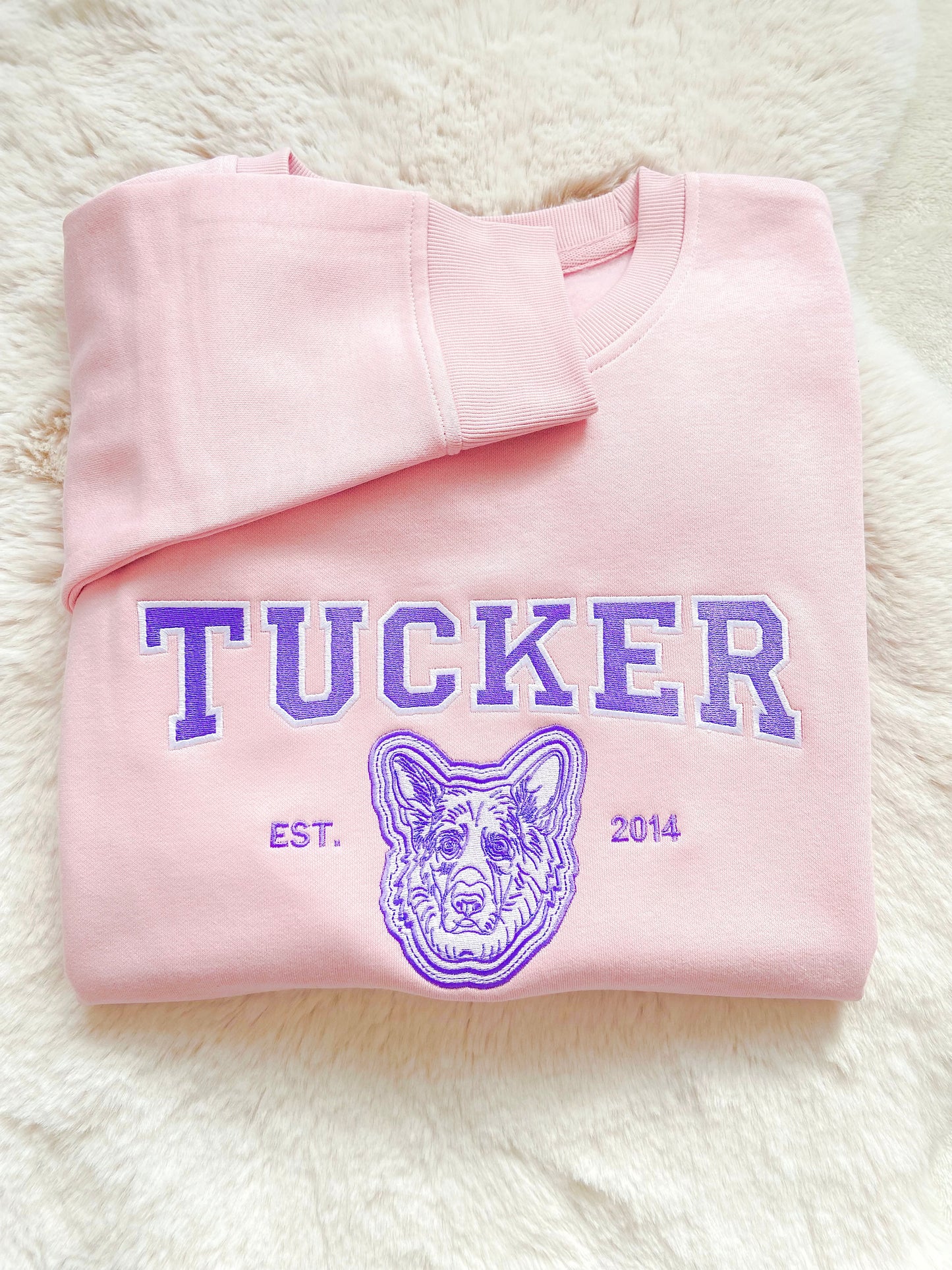 Custom Pet Embroidered Sweatshirt