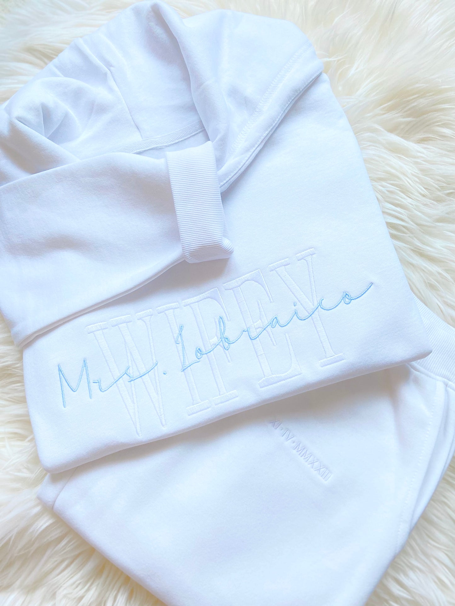 Custom Embroidered Sweat Suit