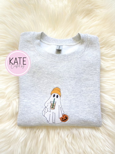 beanie boo embroidered halloween sweater