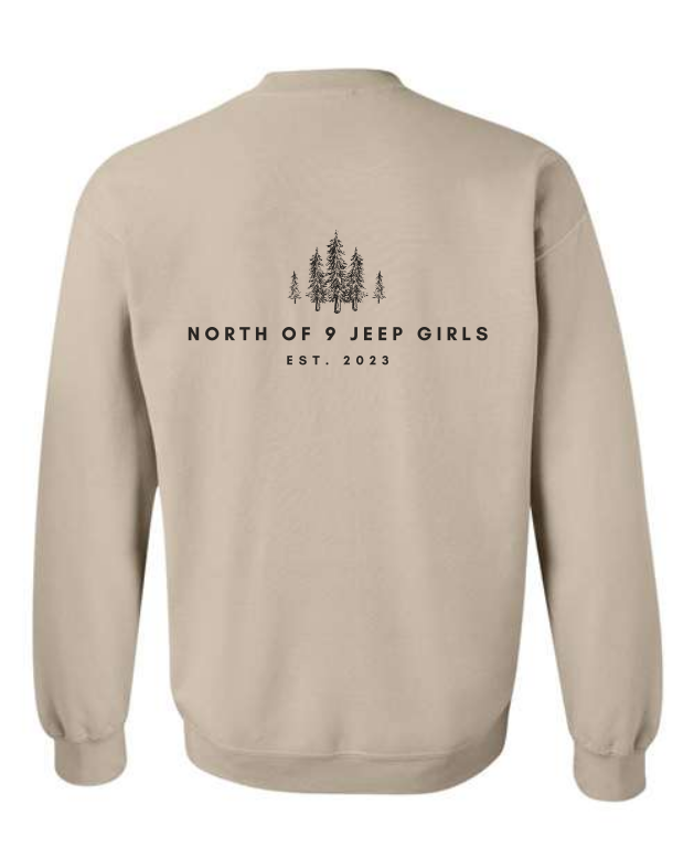North of 9 Embroidered Adult Crewneck
