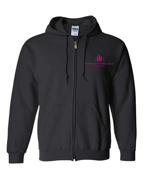 North of 9 Embroidered Full-Zip Hoodie