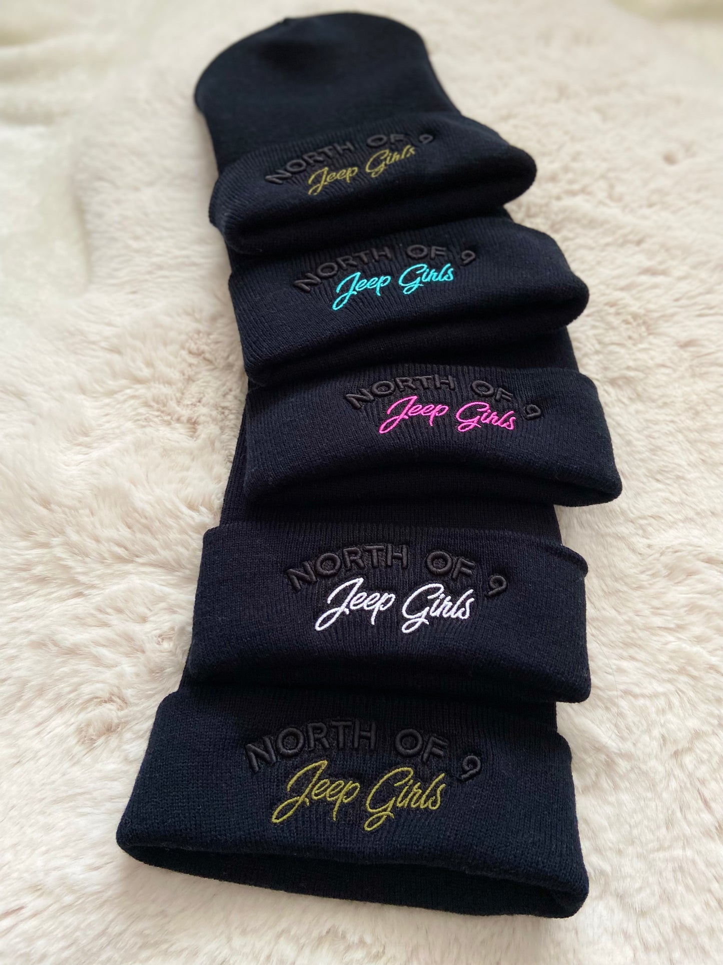 North of 9 Jeep Girls 3D Puff Embroidered Beanie