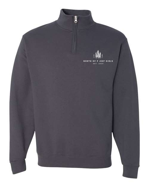 North of 9 Embroidered 1/4 Zip Hoodie