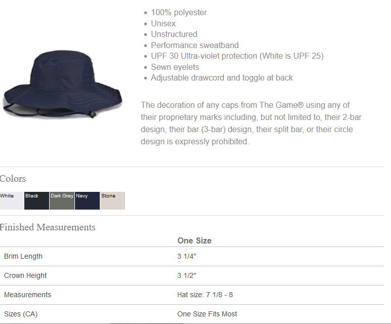 Custom Embroidered Bucket Hat