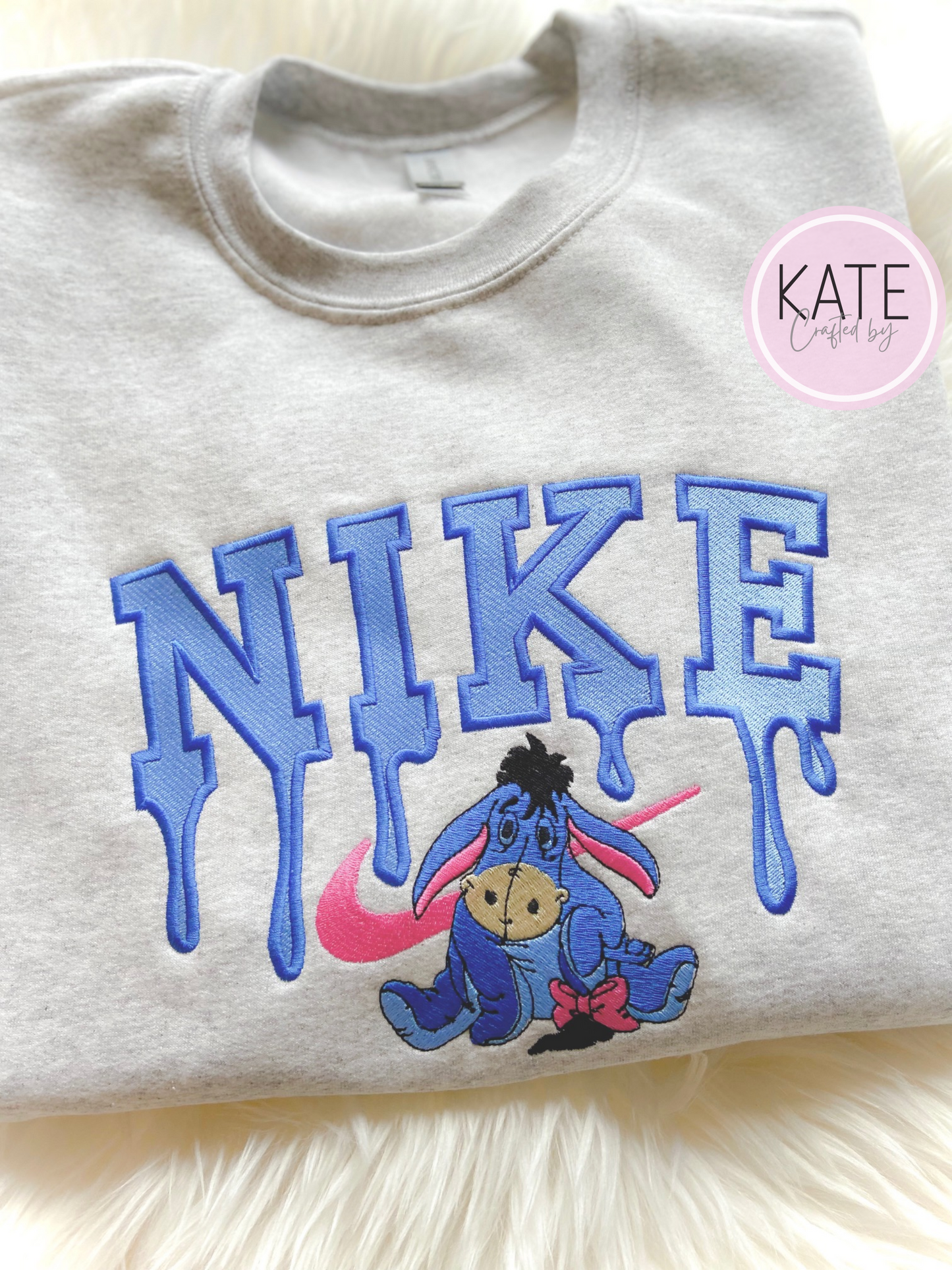 Bear/Donkey Embroidered Adult Sweater