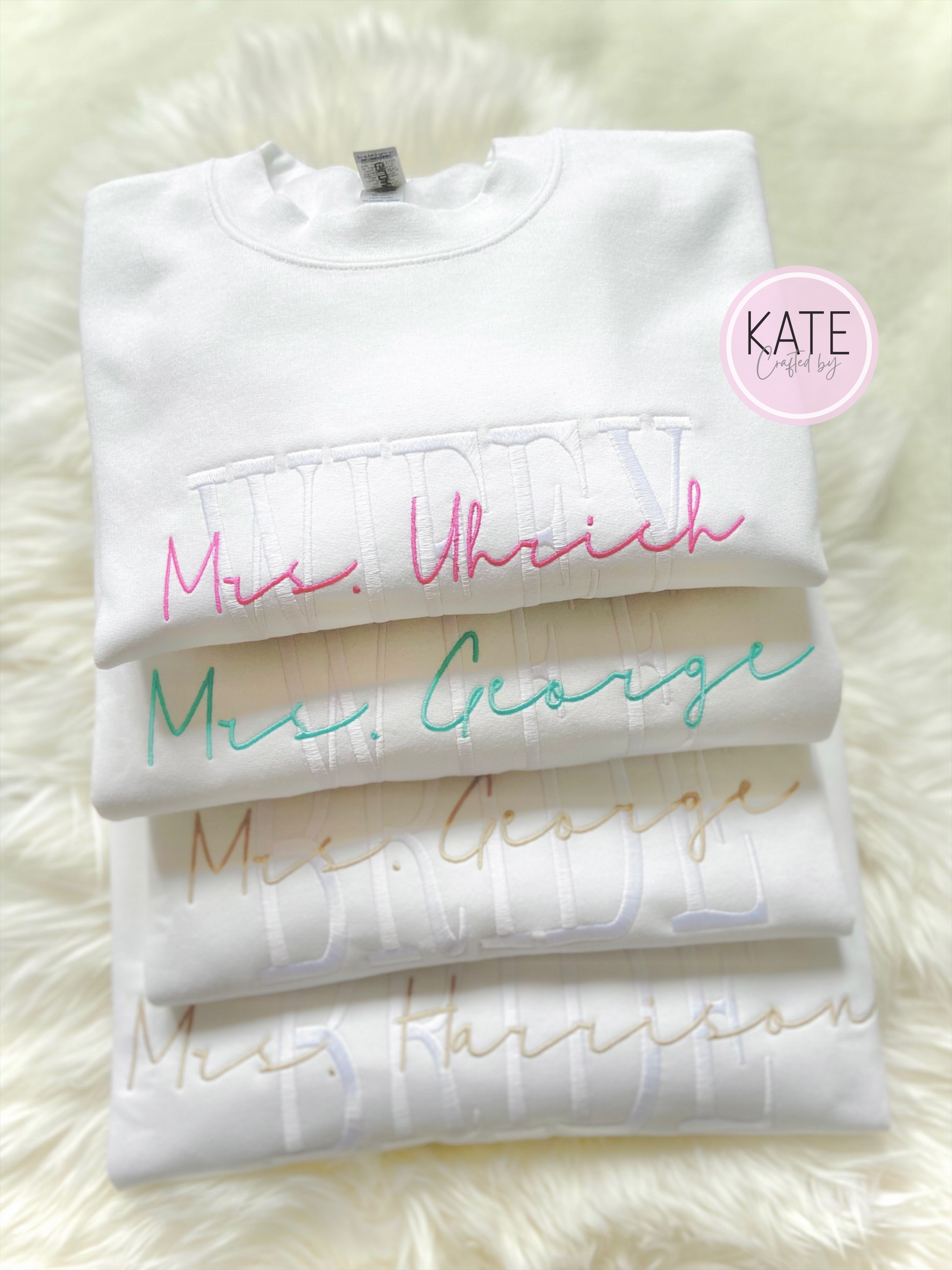 WIFEY Embroidered Custom Sweater