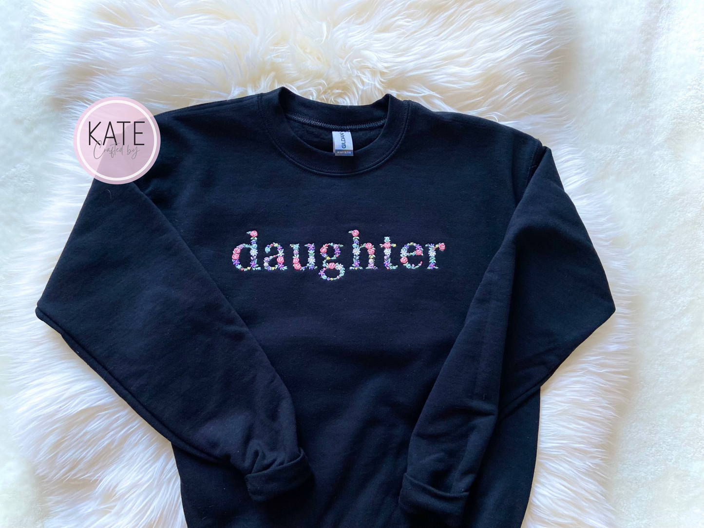 Daughter Floral Embroidered Sweater