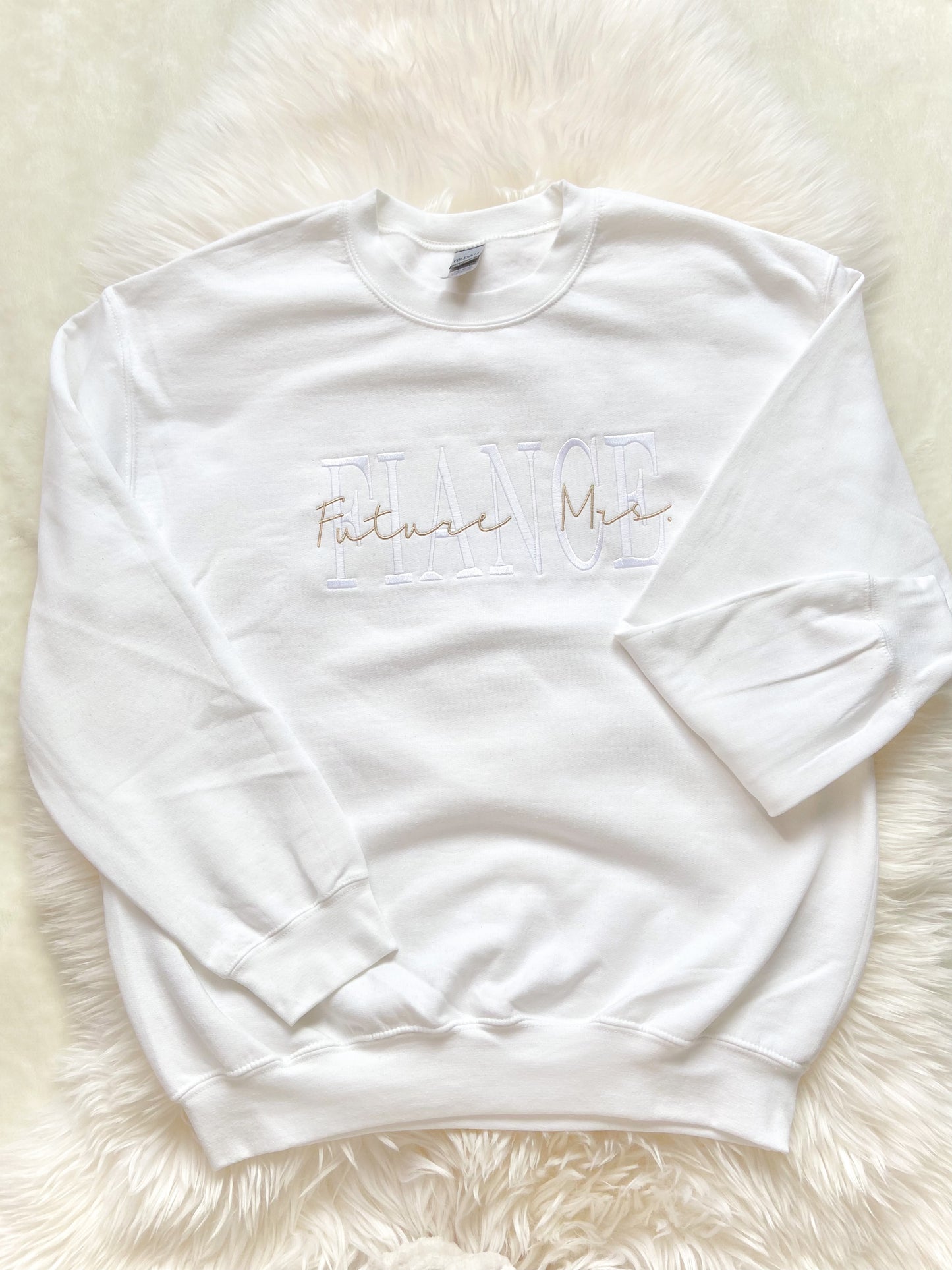 FIANCE Future Mrs. Embroidered Sweater
