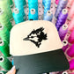 Floral Bird Baseball Embroidered Snapback Hat
