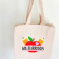 Teacher Custom Embroidered Tote