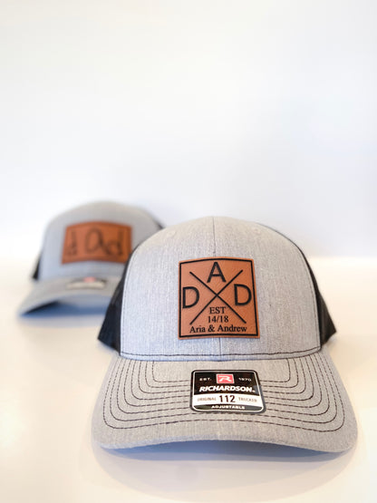 DAD Est. Custom Laser Engraved Patch Hat