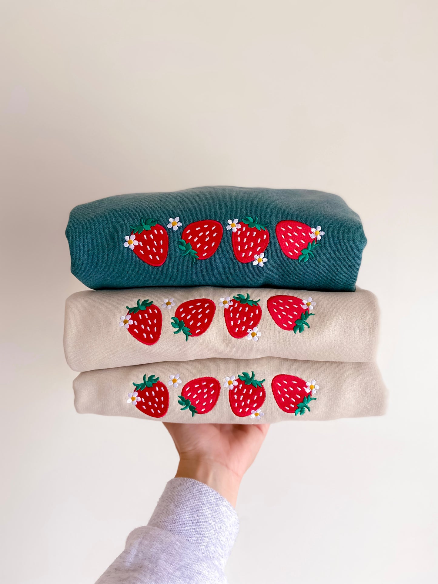 Berry Bunch Embroidered Sweatshirt