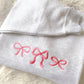 Dusty Rose Coquette Bows Sweater