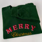 Merry Christmas Embroidered Sweatshirt