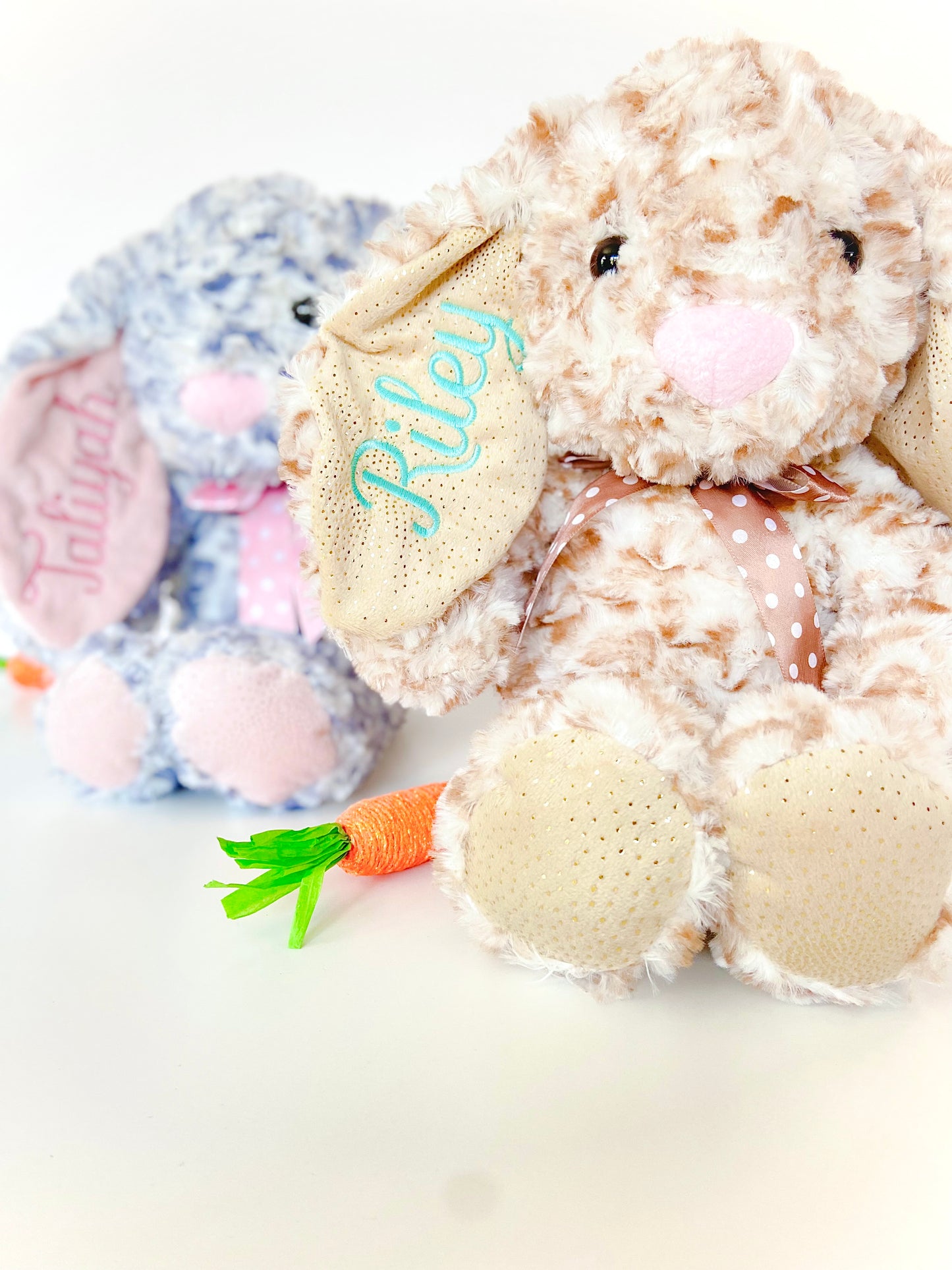 Custom Embroidered Easter Plush Bunny Gift