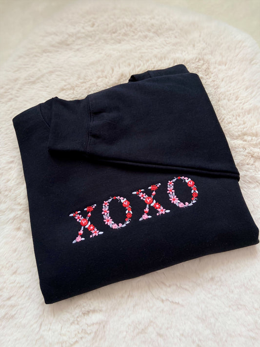 XOXO Floral Embroidered Cozy Sweater