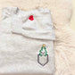 Emotional Support Christmas Tree Embroidered Sweater