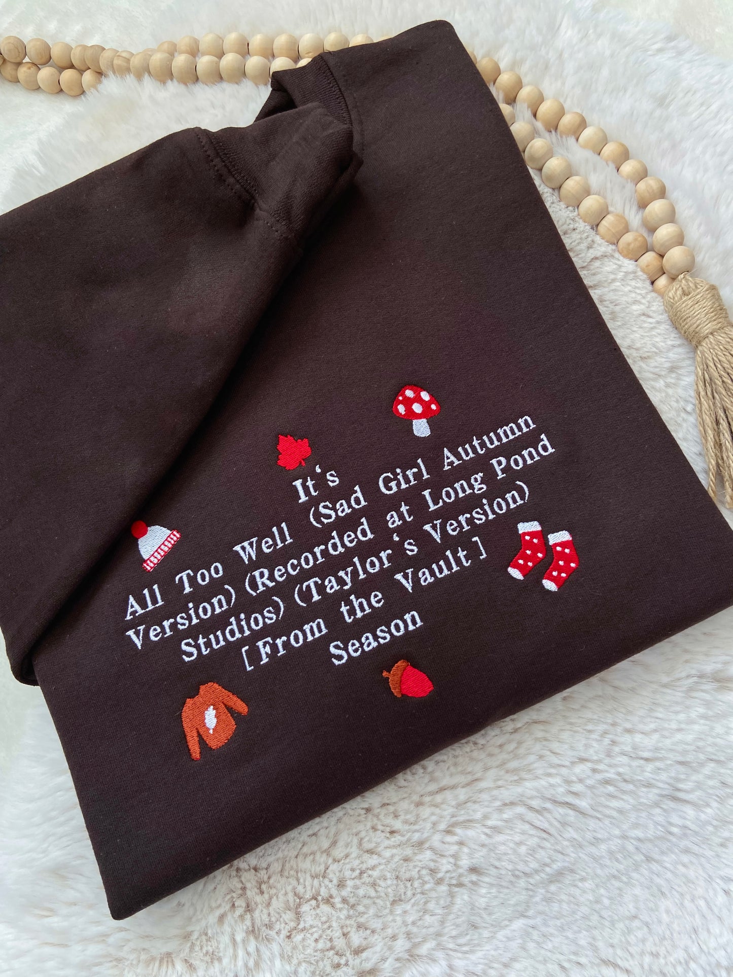 Sad Girl Autumn Embroidered Sweater