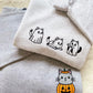 Kitty Ghosts Embroidered Sweater