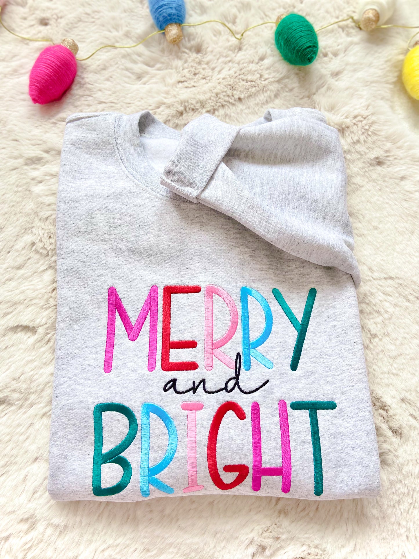 Merry & Bright Adult Crewneck Sweater