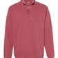 Floral Initial Embroidered 1/4 Zip Sweatshirt