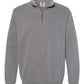Floral Initial Embroidered 1/4 Zip Sweatshirt