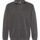 Floral Initial Embroidered 1/4 Zip Sweatshirt
