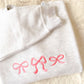 Dusty Rose Coquette Bows Sweater