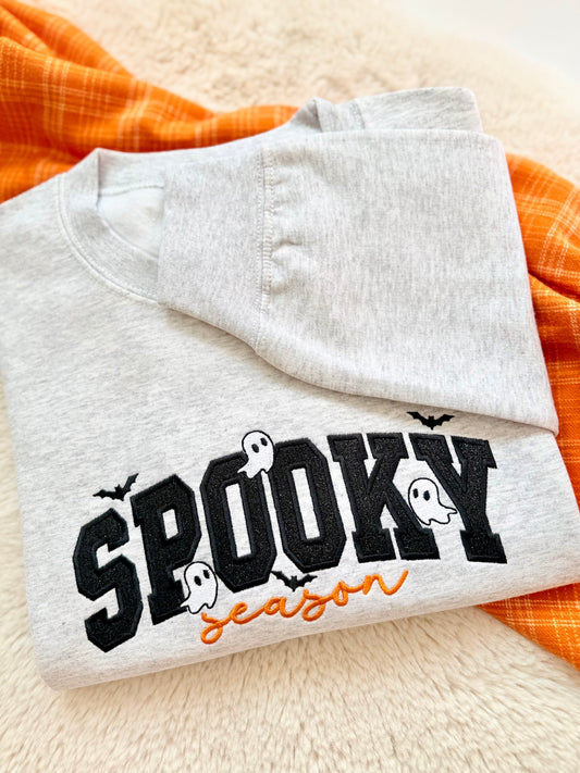Spooky Season Glitter Appliqué Sweatshirt