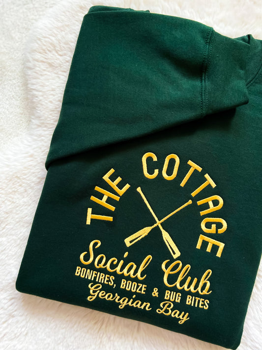 Cottage Social Club Custom Embroidered Sweater