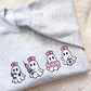 Nurse Ghostie Boo Boo Crew Embroidered Sweater