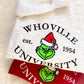 WHOVILLE UNIVERSITY the Grinch UNIVERSITY