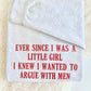 Ever Since I Was A Little Girl Embroidered Sweatshirt