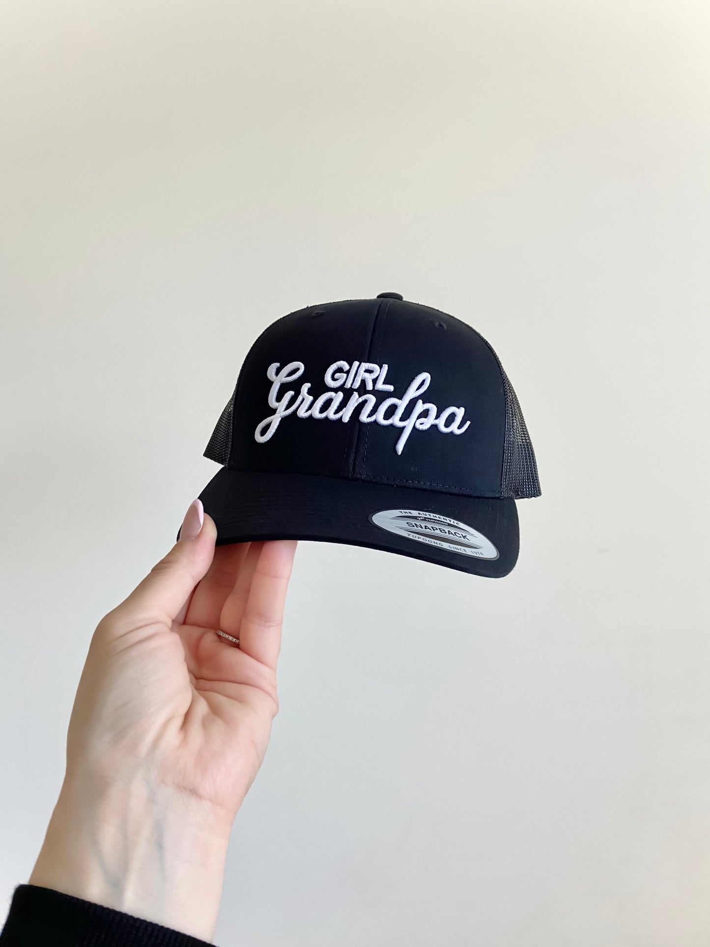 Embroidered Girl Grandpa Cap