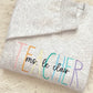 TEACHER Rainbow Custom Embroidered Sweater