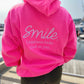 Happiness Embroidered Hoodie Sweatshirt