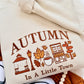 Autumn In A Little Town Embroidered Sweater