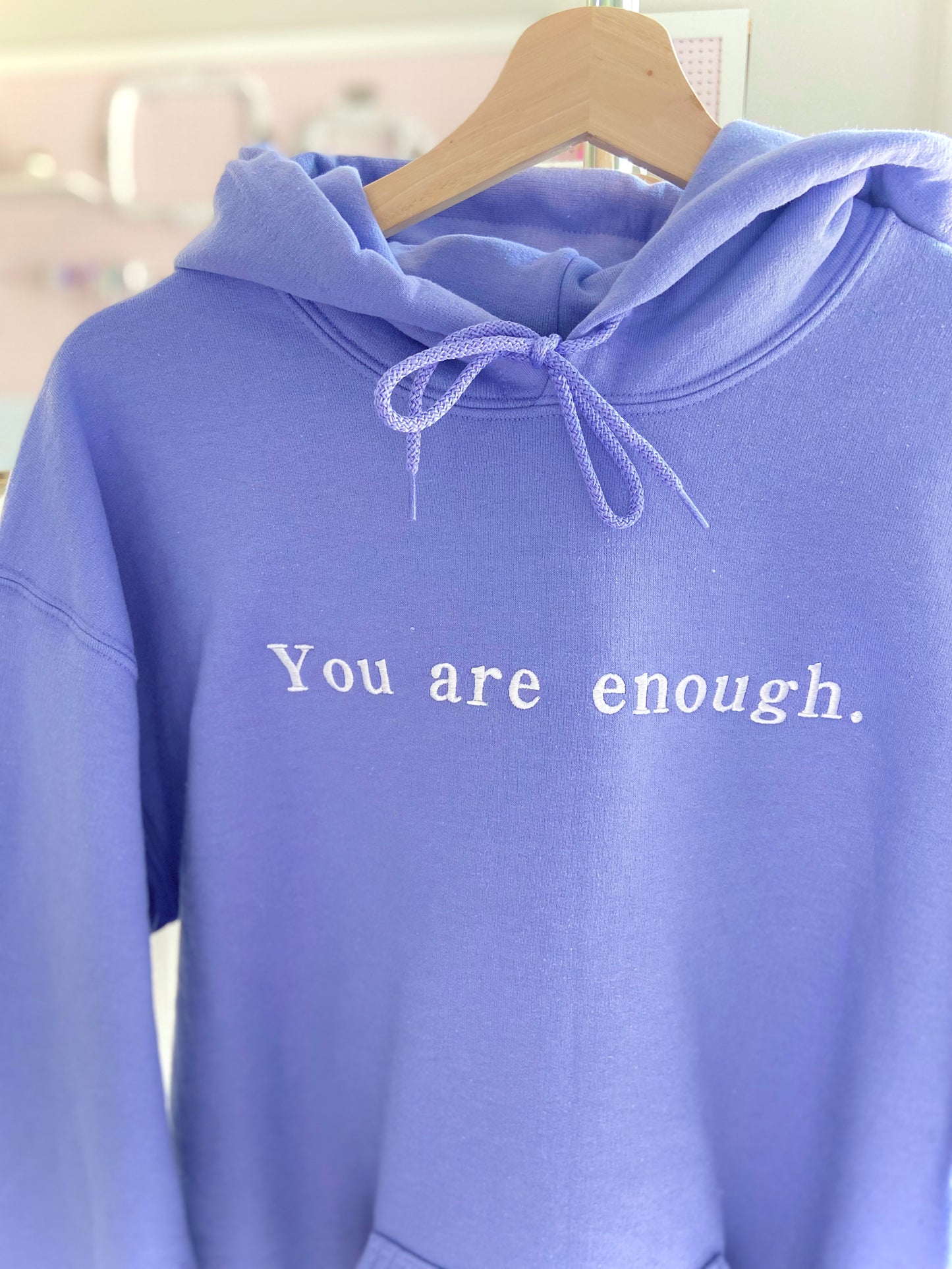You are Enough Embroidered Sweater