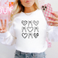 Embroidered Coquette Bows & Hearts Sweater | Valentine’s Day Aesthetic Crewneck