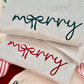 Our Merry Bow Embroidered Sweater is the perfect mix of cozy and Christmas charm! Featuring a beautiful handwritten-style "merry" design with a delicate bow incorporated into the lettering, this minimalist Christmas crewneck is a timeless addition to your holiday wardrobe.