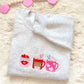 Bear Hugs & Coffee Mugs Valentine's Embroidered Sweater