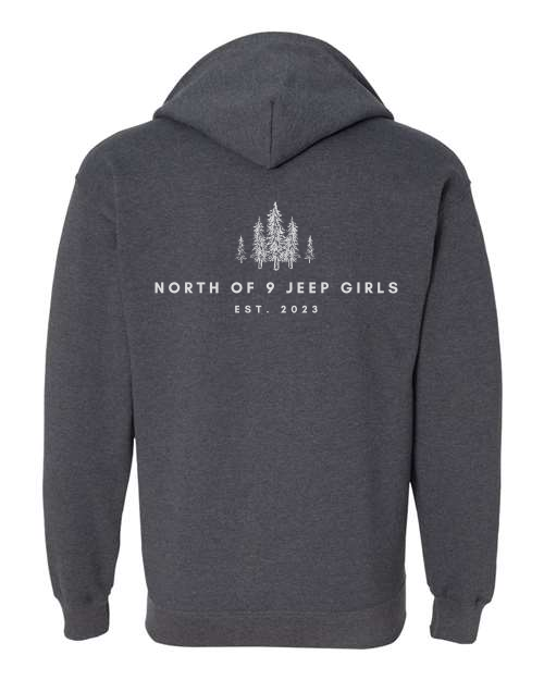 North of 9 Embroidered Full-Zip Hoodie