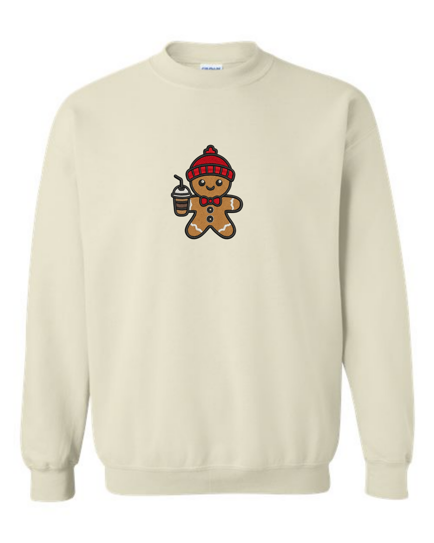 RTS - Gingerbread Frappé Embroidered Christmas Crew