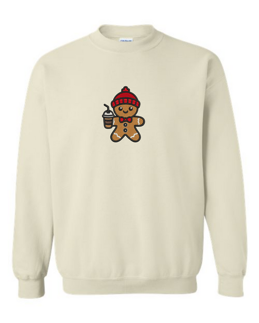 RTS - Gingerbread Frappé Embroidered Christmas Crew