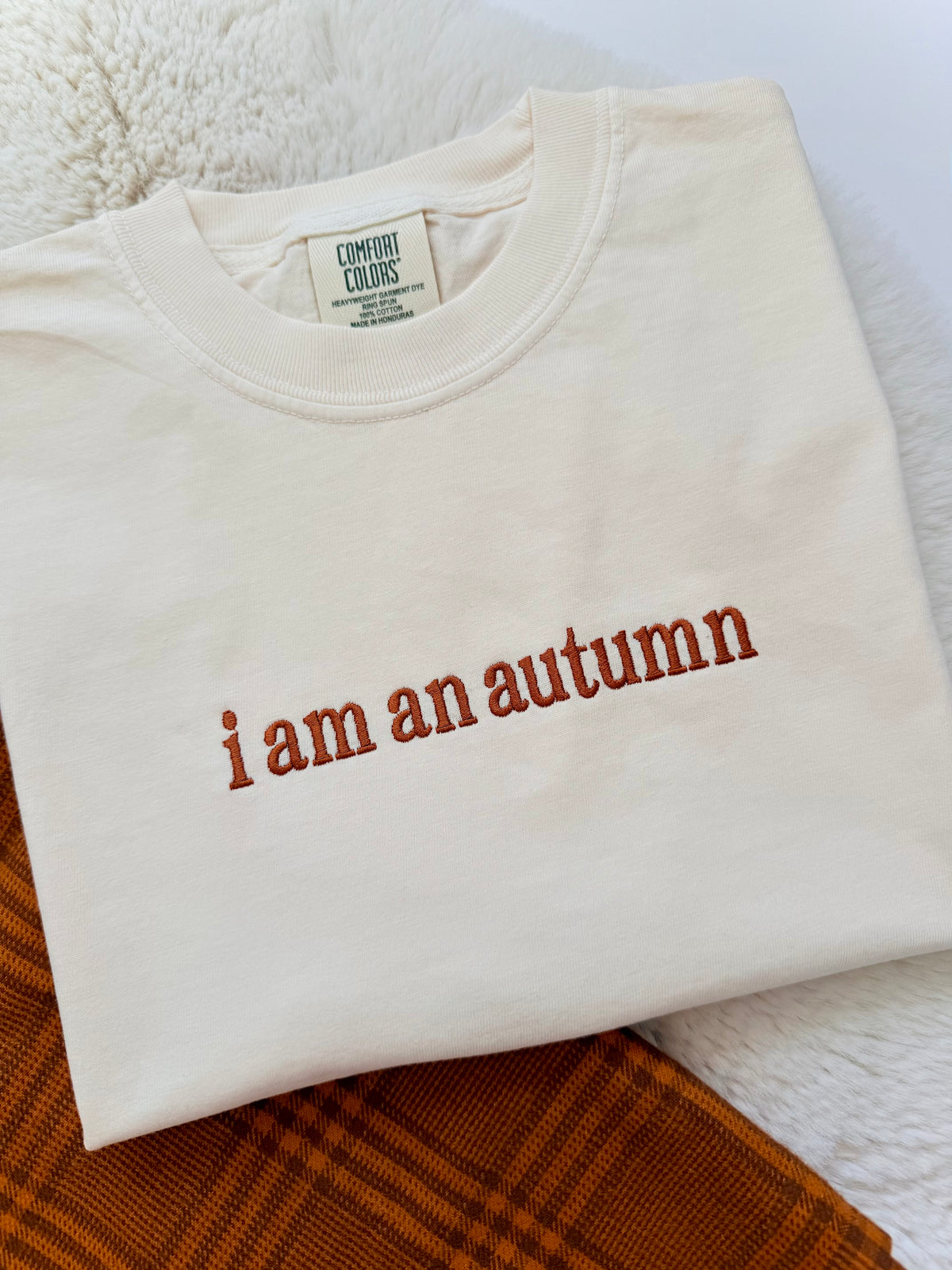 I am an autumn Gilmore Girls inspired embroidered tshirt. Autumn Fall Embroidered Tshirt